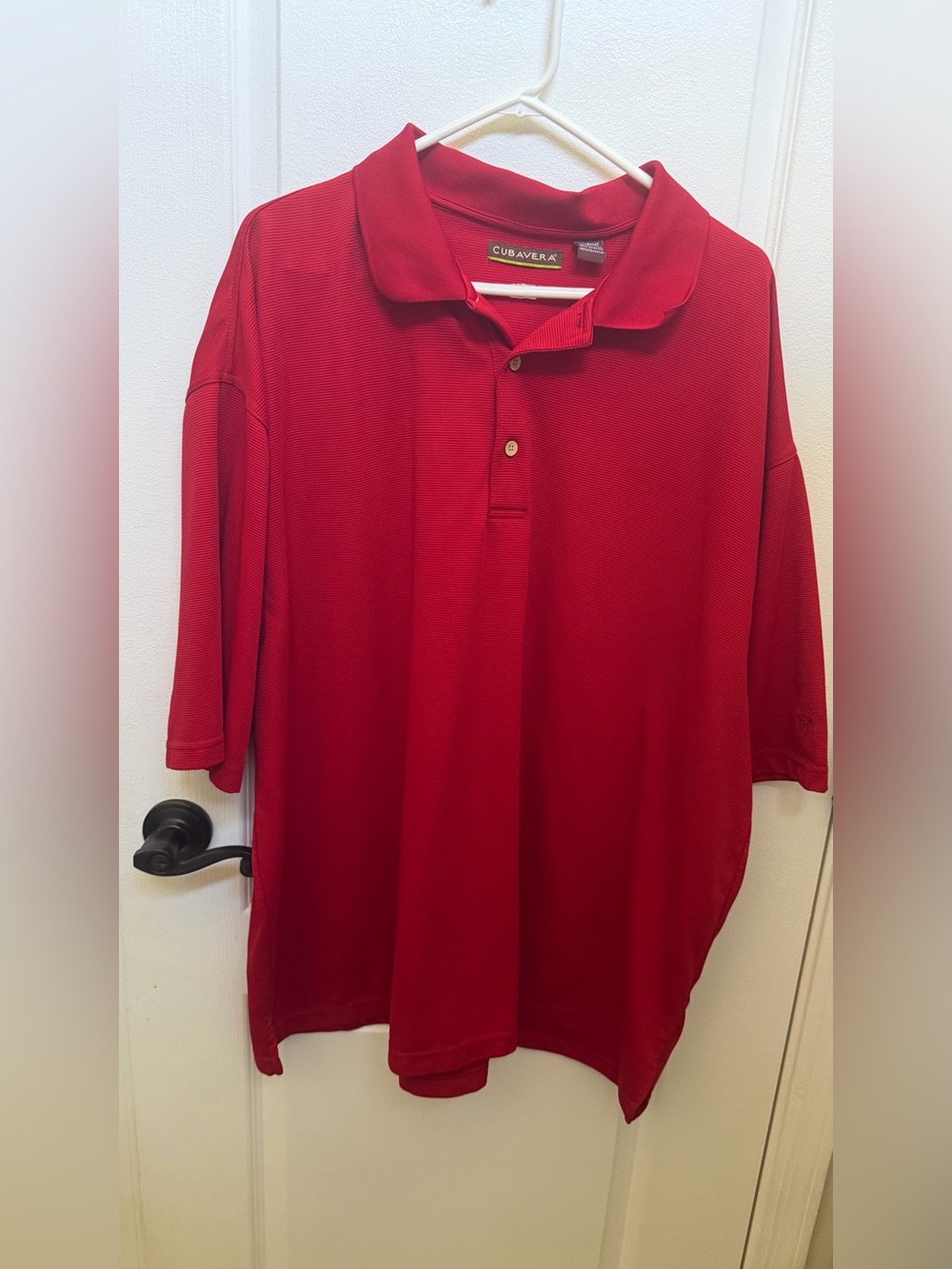 Cubavera red men’s polo Shirt sz 4X